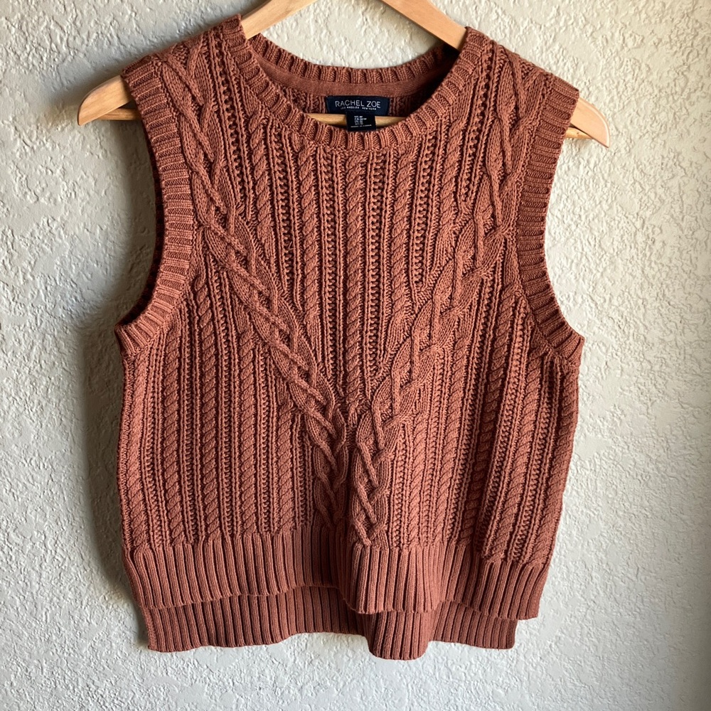 Rachel Zoe cotton blend sweater vest